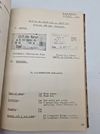 Ekstremt sjælden Amerikansk WW2 bog om Tysk ammunition