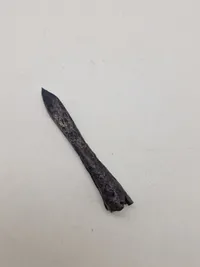 Original Armbryst pilespids funde ved Holmegaard under tørvegravning, Ca år 1300