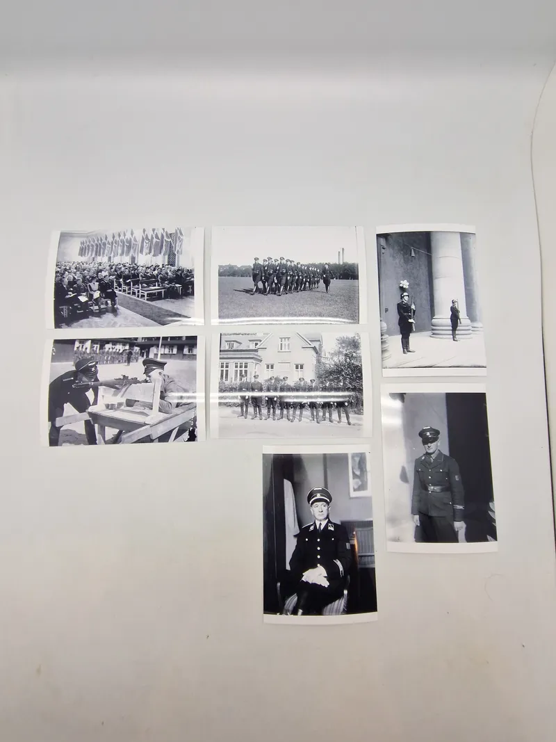 Foto fremkaldt fra de originale Glasnegativer D.N.S.A.P. fotografen Lundstrøm:  Schalburg folk mm.
