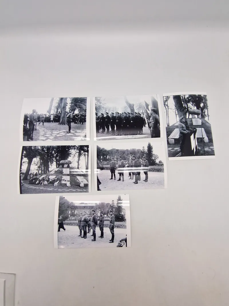 Foto fremkaldt fra de originale Glasnegativer D.N.S.A.P. fotografen Lundstrøm:  Indvielsen af mindehøjen