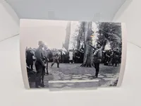 Foto fremkaldt fra de originale Glasnegativer D.N.S.A.P. fotografen Lundstrøm:  Indvielsen af mindehøjen