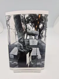 Foto fremkaldt fra de originale Glasnegativer D.N.S.A.P. fotografen Lundstrøm:  Indvielsen af mindehøjen