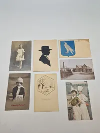 Samling antikke postkort