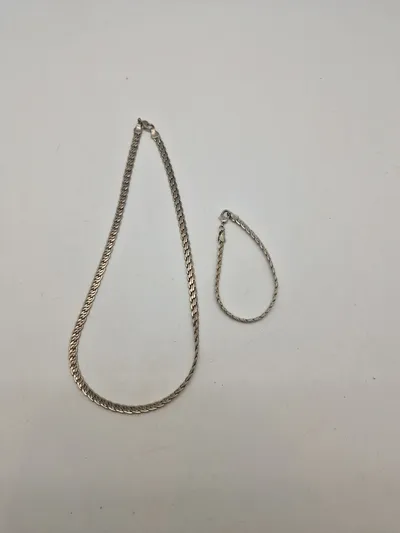 Halskæde og armbånd - 925 sterlingsølv