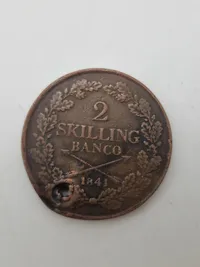 Lot originale danske skillingsmønter