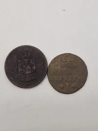 Lot originale danske skillingsmønter