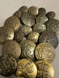 Samling Danske knapper CB mm.