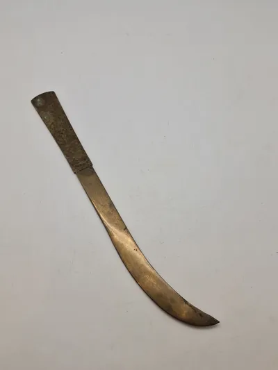 Original brevåbner lavet af granat førringsbånd (tysk ww1 trenchart)