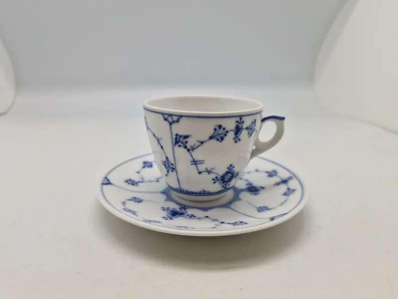 Original muselmalet kop med underkop - Royal Copenhagen