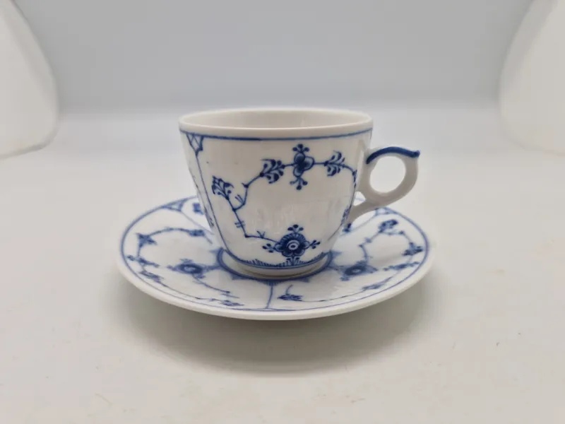 Original muselmalet kop med underkop - Royal Copenhagen