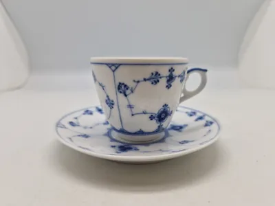 Original muselmalet kop med underkop - Royal Copenhagen