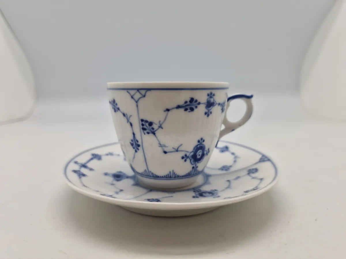 Original muselmalet kop med underkop - Royal Copenhagen