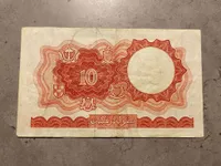 Original Ten Dollar seddel - Malaya And British Borneo