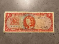 Original One Dollar seddel - Trinidad And Tobago