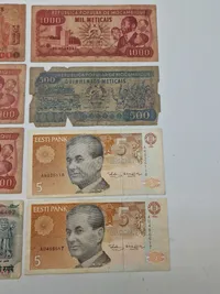 Lot originale pengesedler