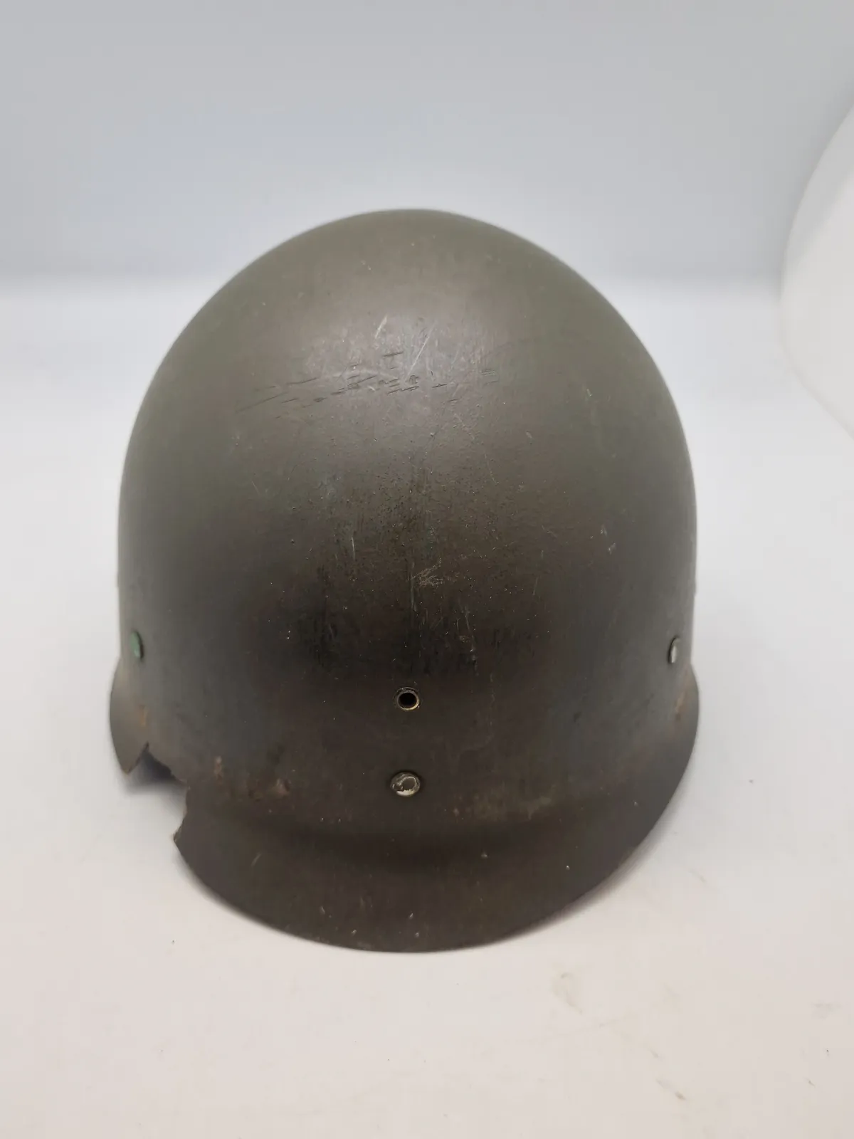 Original amerikansk M/1 inderhjelm fra ww2, med samtidig reparation