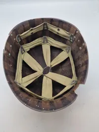 Original amerikansk M/1 inderhjelm fra ww2, med samtidig reparation