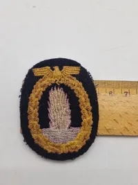 Originalt KM stofmærke - Minensucherabzeichen