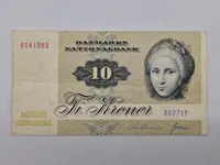 Original dansk 10 krone seddel