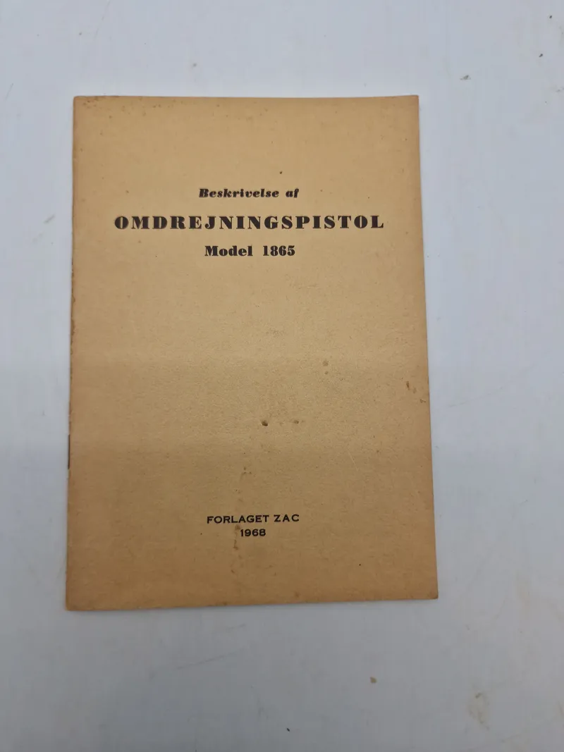 Beskrivelse af omdrejningspistol model 1865