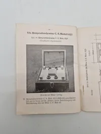 Original tysk tjenestebog, ww2 genbrugt i dk efter krigen