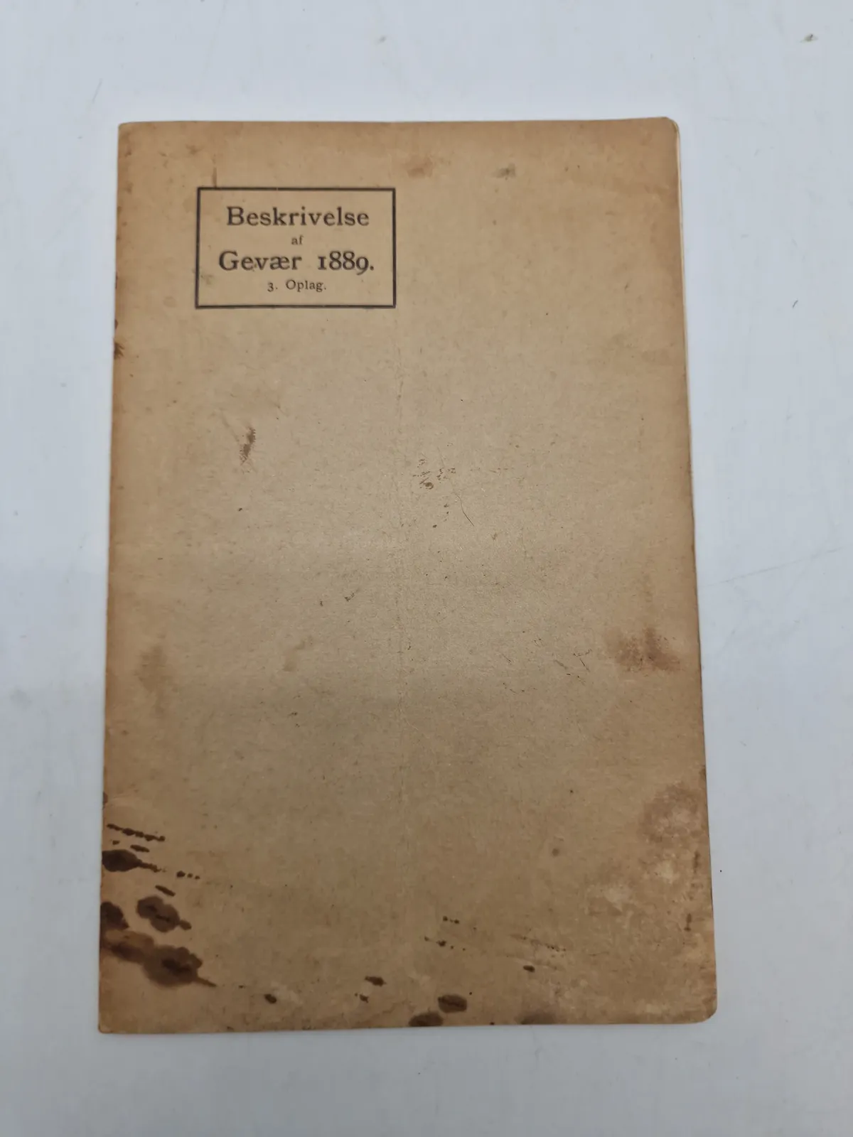 Beskrivelse af gevær 89