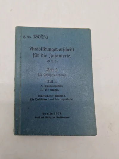 Originalt tysk tjenestehæfte, ww2