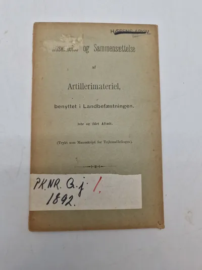 Artillerimateriel benyttet i landbefæstningen