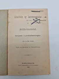 Artillerimateriel benyttet i landbefæstningen