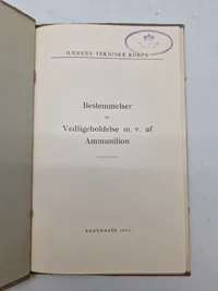 HTK manual for vedligehold af ammunition