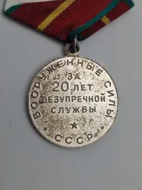 Original Russisk medalje - Soviet Service 20 years