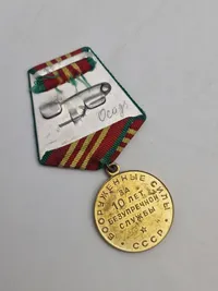 Original Russisk medalje - Soviet Service 10 years