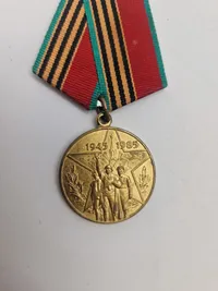 Original Russisk medalje - USSR Soviet 40 years of victory in the great Patriotic war 1941 - 1945