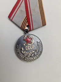 Original Russisk medalje - Soviet Russian medal veteran of the armed forces af the USSR award