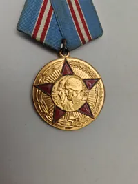 Original Russisk medalje - Soviet medal 50 years of the armed forces of the USSR veteran award