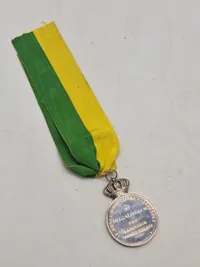 Original medalje, sølv, Gustav V, "Til langvarig tro tjeneste"