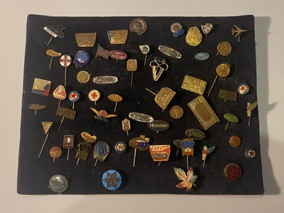 Stor samling pins og nåle