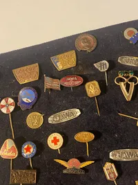 Stor samling pins og nåle
