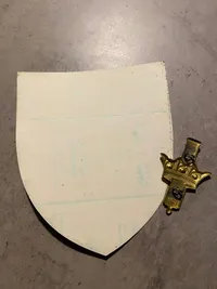 Originalt lot Kongens Artilleriregiment - bemærk det er det sjældne store regimentsmærke
