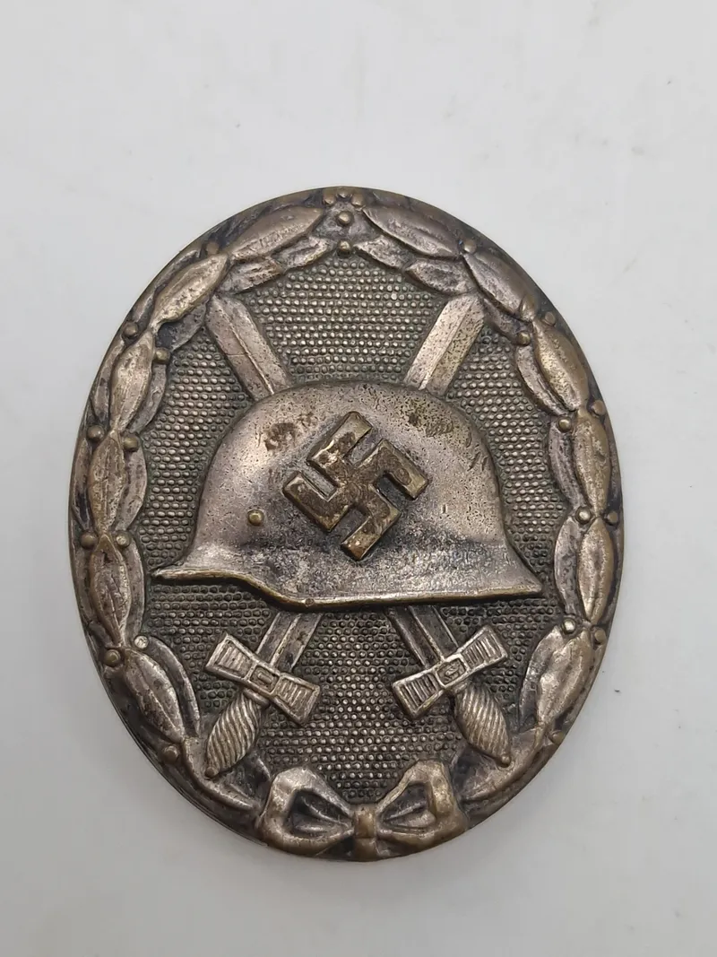 Originalt Verwundetenabzeichen in Silber - Bundmetall/Tombak