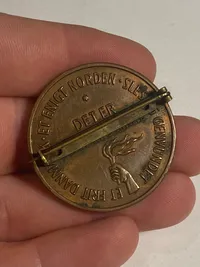 Original mønt, Danmarks Frihedskamp 1945 - lavet som nål