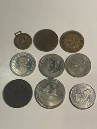 Samling jubilæumsmønter mm.