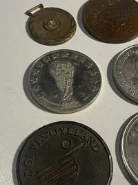 Samling jubilæumsmønter mm.