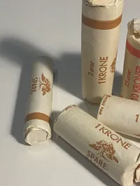 Samling uåbnede møntruller