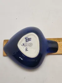 Original hjerteformet Aluminia Tenera kunstfajance Marianne Johnson asiet