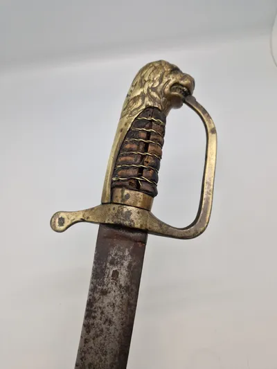 Original Dansk Artilleri Sabel model 1802 uden skede