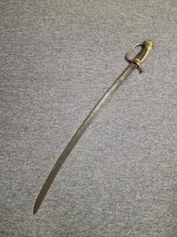 Original Dansk Artilleri Sabel model 1802 uden skede