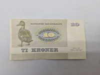 Original dansk 10 krone seddel