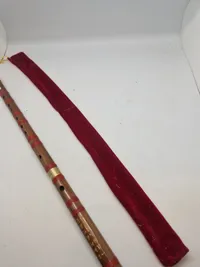 Japansk fløjte med pose (med mangler)