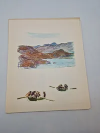 Samling grønlandske billeder i mappe